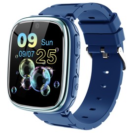 Kids Smart Watch Toys for Boys Girls – Children Watch for Kids 4-12 Years Touch Screen Watch with 15 Games Video Camera Music Player Alarm School Mode Education Birthday Ages 5 6 7 8 9 10 (Dark Blue)
