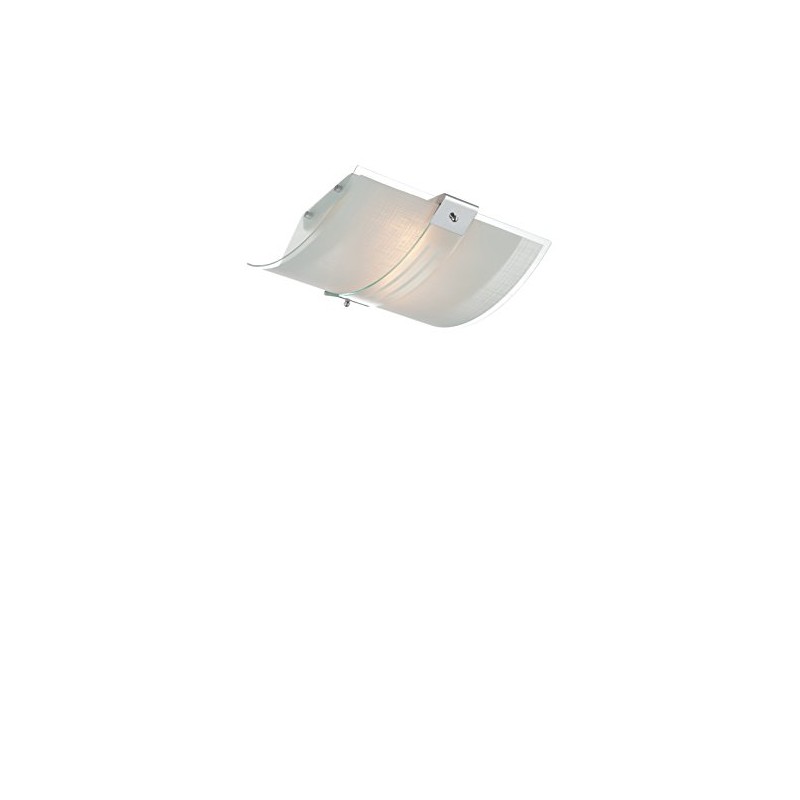 Lite Source LS-5430 Flush Mount with Frosted Glass Shades, Chrome