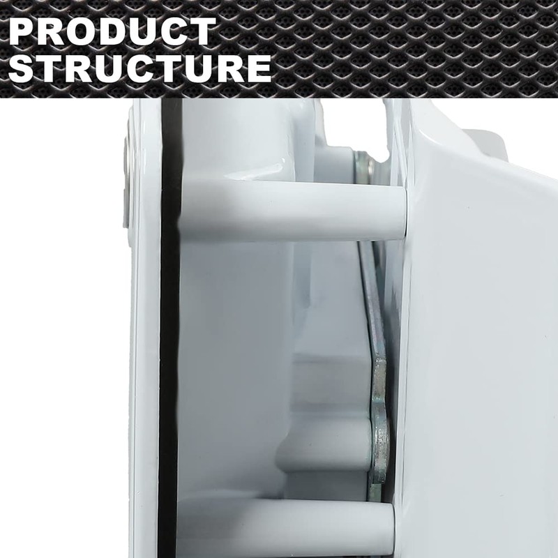 CROSSDESIGN White Paddle Entry Door Lock Latch Handle Knob Deadbolt