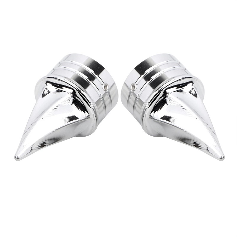 Unbranded Chrome Front Axle Nut Covers For Harley Road King