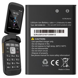 ITMBET Battery for Sonim XP3 Plus XP3900, High Capacity BAT-02300-01S Battery 2700mAh 3.85V/10.4Wh