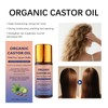JISKG 2 Pcs Organic Castor Oil with Rose Quartz Roller,