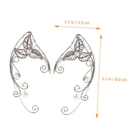 Healeved Ear for Women Decorative Fairy Clip Earrings Elegant Non Pierced Wrap Design for Daily Wear Weddings and Special Occasions