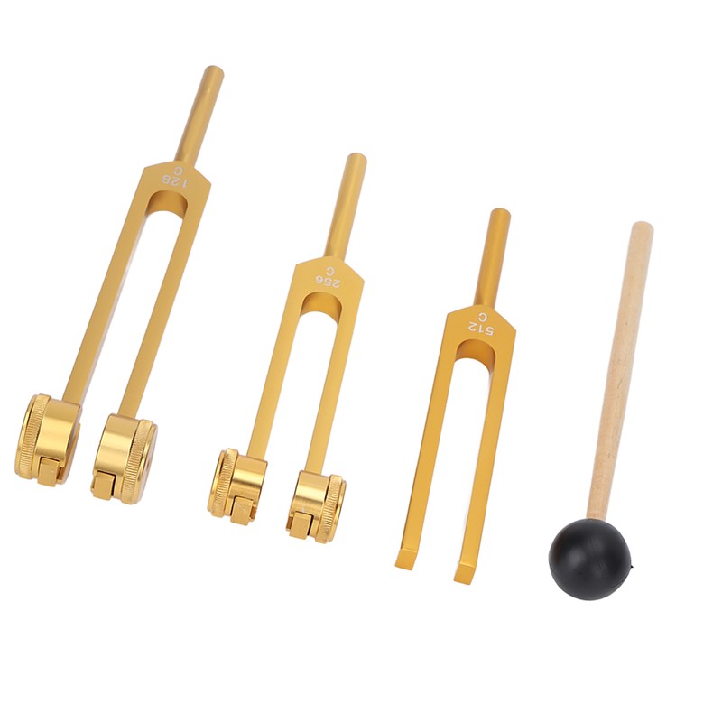 3 Pcs Aluminium Alloy Tuning Fork Set 128 256 512Hz