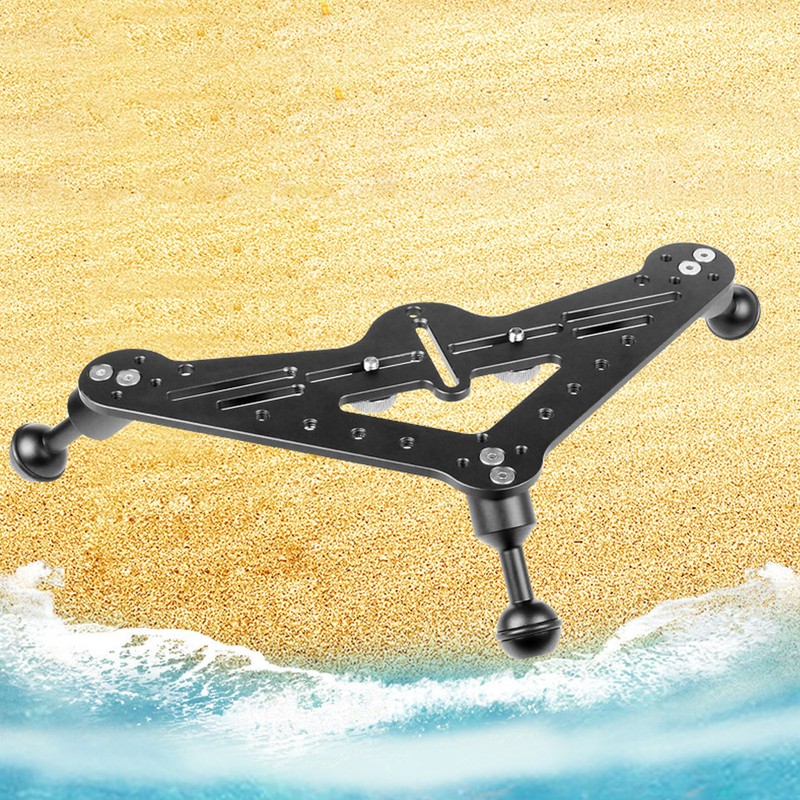 Diving Tray Rig Video Triangular Stabilizer Tripod Base Bracket SLR