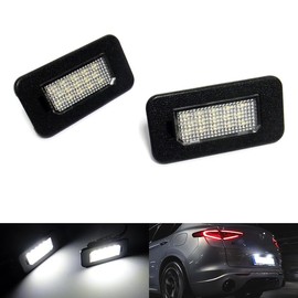 RZG 2x LED Licence Number Plate Light White Canbus Fit For 2016+ AR Giulia 952 Stelvio 949