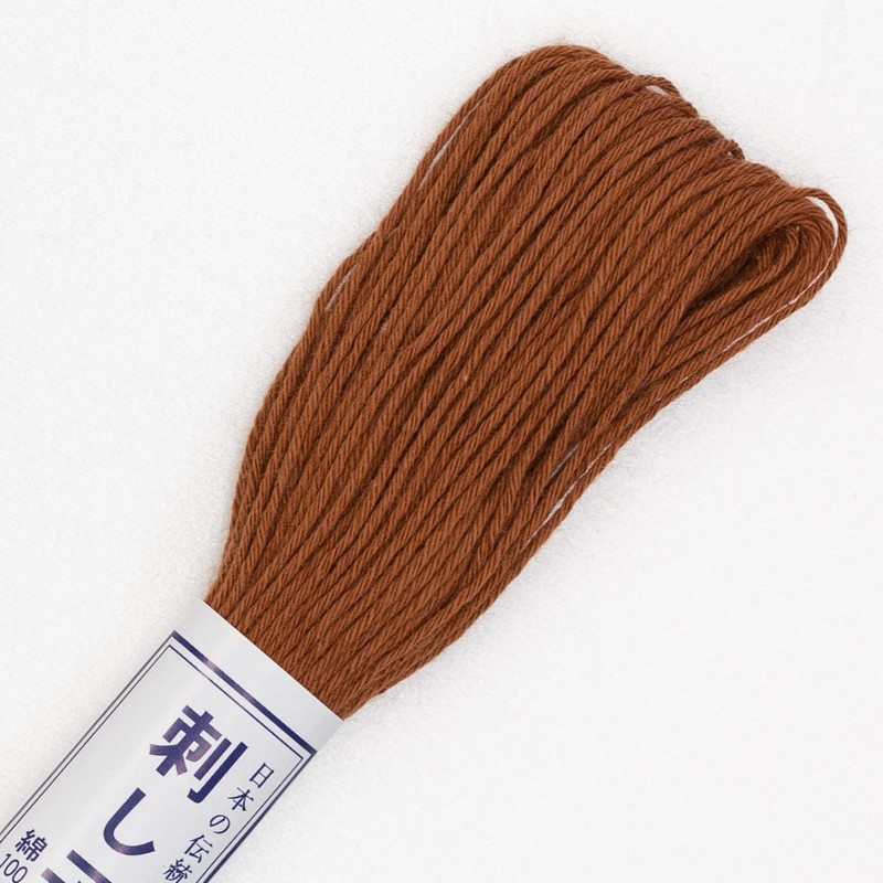 Olympus OS-3 Sashiko Brown 20m Skein Thread