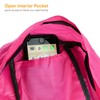 FOLDABLE BACKPACK, Pink, Folded 9”x7”x1.5” /Unfolded 17”x12.5”, Foldable