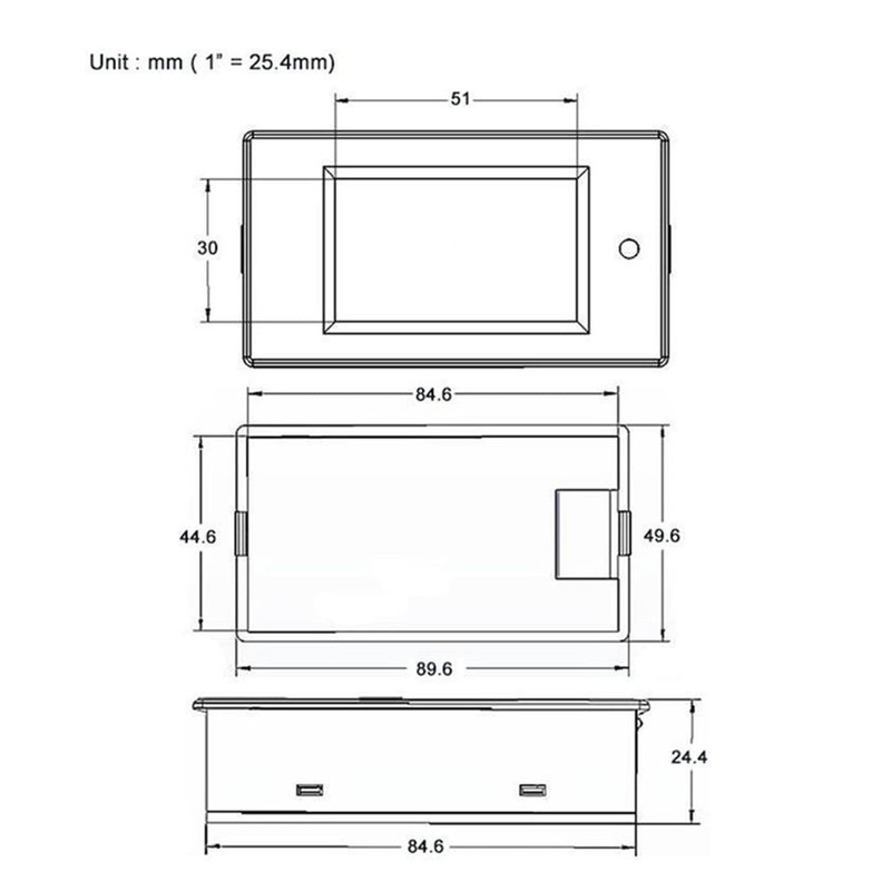 Greluma 1 Piece DC 6.5-100V 100A LCD Display Digital Current