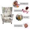 Wing Chair Slipcovers 2 Pieces Stretch Spandex Wingback Chair Covers