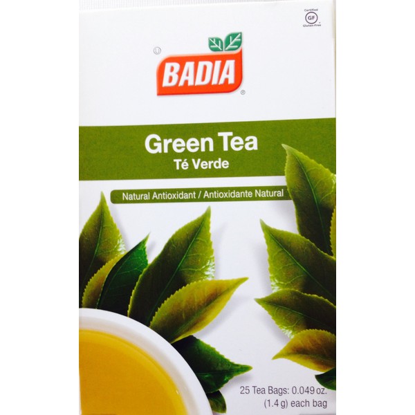 Badia Green Tea Natural Antioxidant Te Verde 50 Bags 2 Pack