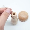 Wmzjnljy Wood Darning Mushroom Darner Mushroom Needle Thread Set with