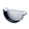 INEFA Gutter End Piece Semicircular, PVC NW125 / 125 mm,