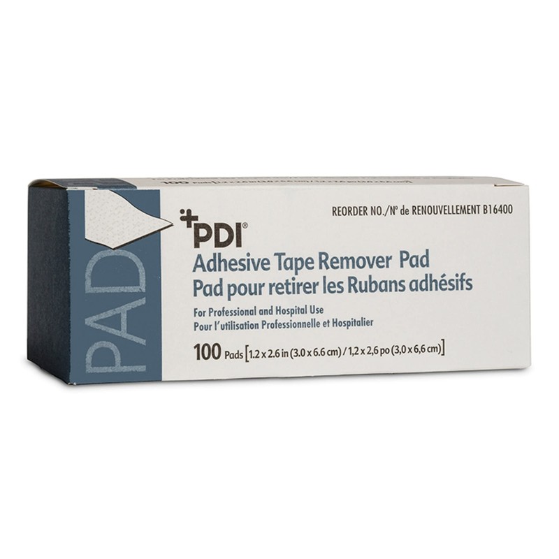 PDI Healthcare B16400 Adhesive Tape Remover Pad, 1.25" x 2.625"
