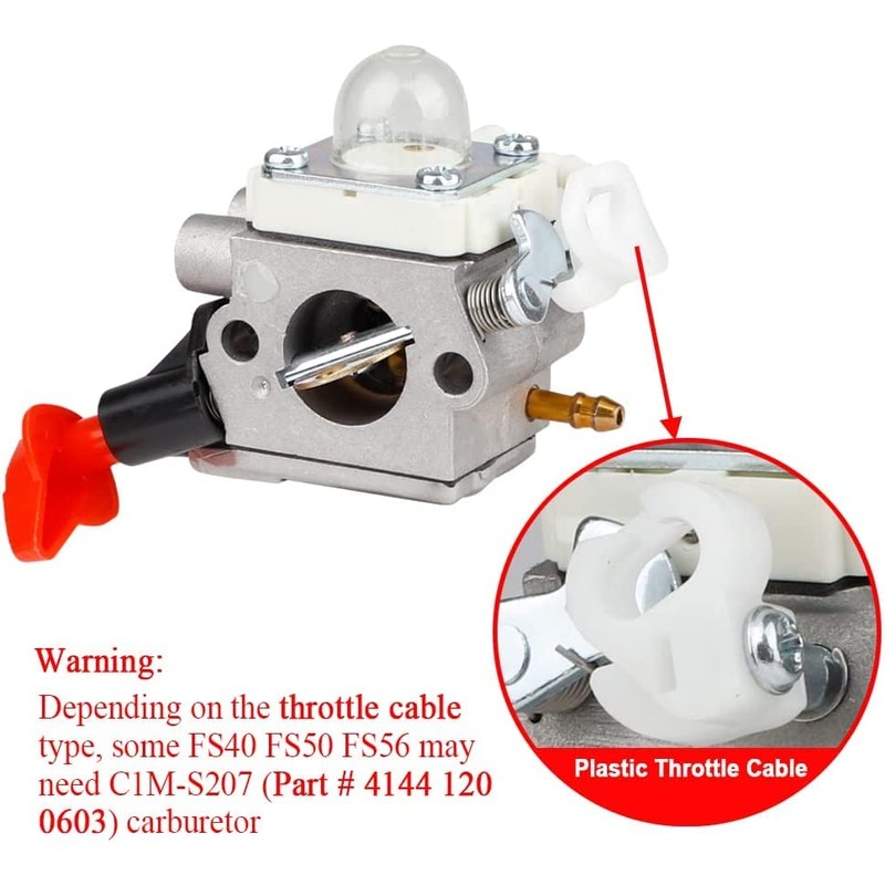 HUZTL FS 56RC Carburetor Air Fuel Filter Line Kit for