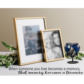 Immortal Memories Midnight Wolves Heart Keepsake Urn - 3 Wolves Heart Cremation for Ashes Howling at The Moon Wolf Moonlit with Stand, Velvet Case & Bag (Heart Keepsake), Black