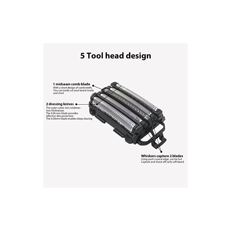 WES9170P Shaver Replacement Outer Foils Replacement for Panasonic ARC 5
