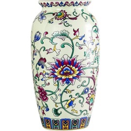 Yuanlity 6 inch Small Green Vases for Flowers, Elegant Ceramic Bud Vase for Decor - Bouquet Vase