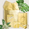 Gold Tissue Paper, 100 Sheets Metallic for Birthday,Anniversary Valentine's Day