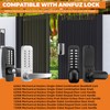 Steel Gate Lock Box,Untreated with Rust Preventive Oil,Iron Case for