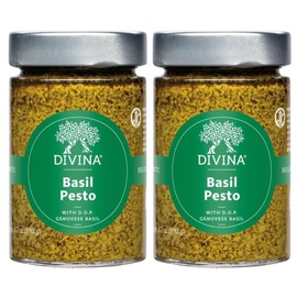 DIVINA Italian Basil Pesto, 6.7 oz, (2-Pack)
