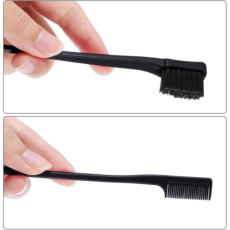 BBTO 10 Pieces Hair Edges Brushes 2 In 1 Edge