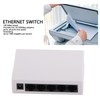 5 Port 10/100Mbps Ethernet Switch Plug and Play Unmanaged Home