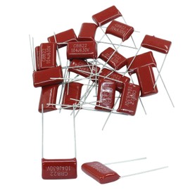 Piutouyar 20 Pack 104J 630V 0.1UF P15 Guitar Tone Capacitor Polypropylene Capacitor for Electric Guitar & Bass