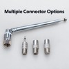 Telescopic FM Radio Antenna with 3.5mm Adapter & F-Type Male