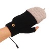 Heated Gloves Fingerless Full Finger Adjustable 3 Gear Black Hand