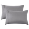 Bedsure Pillow Cases King Size 2 Pack - Grey Pillow
