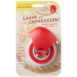 Talisman Designs Pastry Wheel Pie Crust Decorator | Pie Crust Wheel | Pie Crust Decorating Tools | Easy to Use Pastry Wheel | Pie Decorating Tools & Gadgets | Pie Crust Embosser