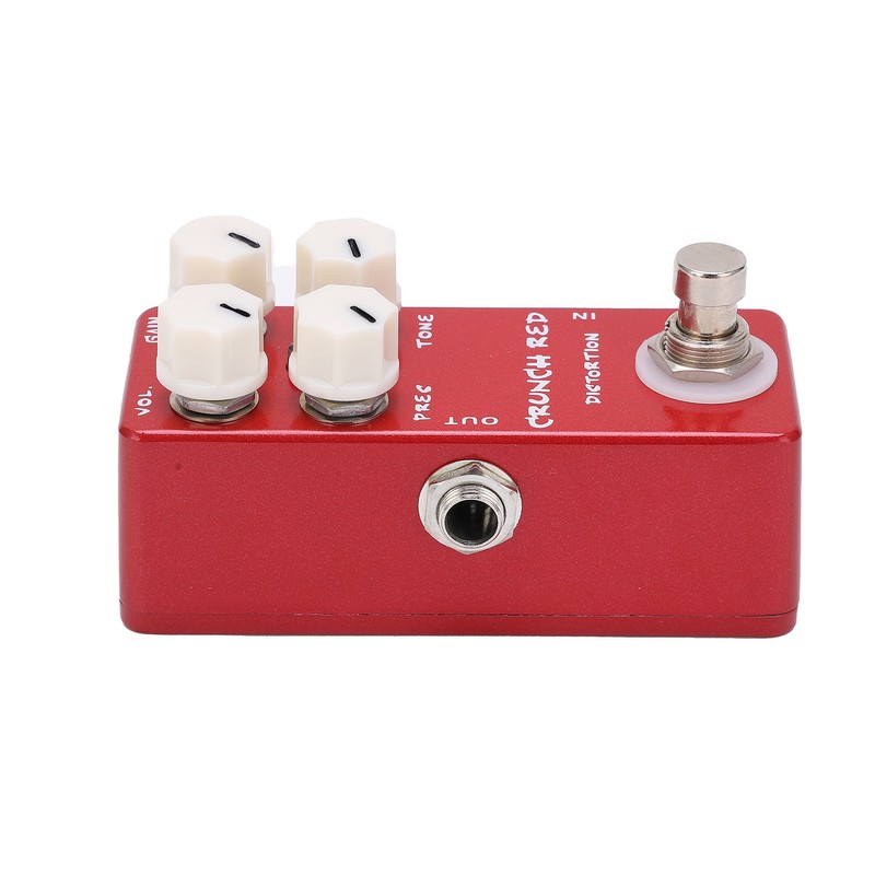Distortion Effect Metal Shell Red True Bypass Foot Switch for
