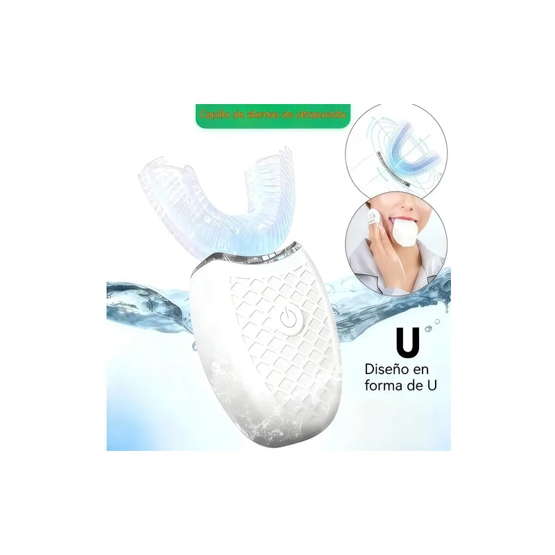 Blanqueador Dental Forma U Con Vibración Resistente Al Agua