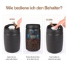 TTSTOIEE Vacuum Lid Coffee Tin (Coffee, Tea, Stainless Steel Container