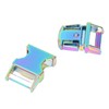 4Pcs Side Release Buckle 25x47mm Metal Buckles Side Release Clasp