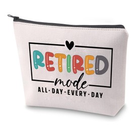 PXTIDY Retired Mode Makeup Bag Happy Retirement Gifts for Women Retirement Makeup Bag for Friends Wife Mom Grandma Retirees