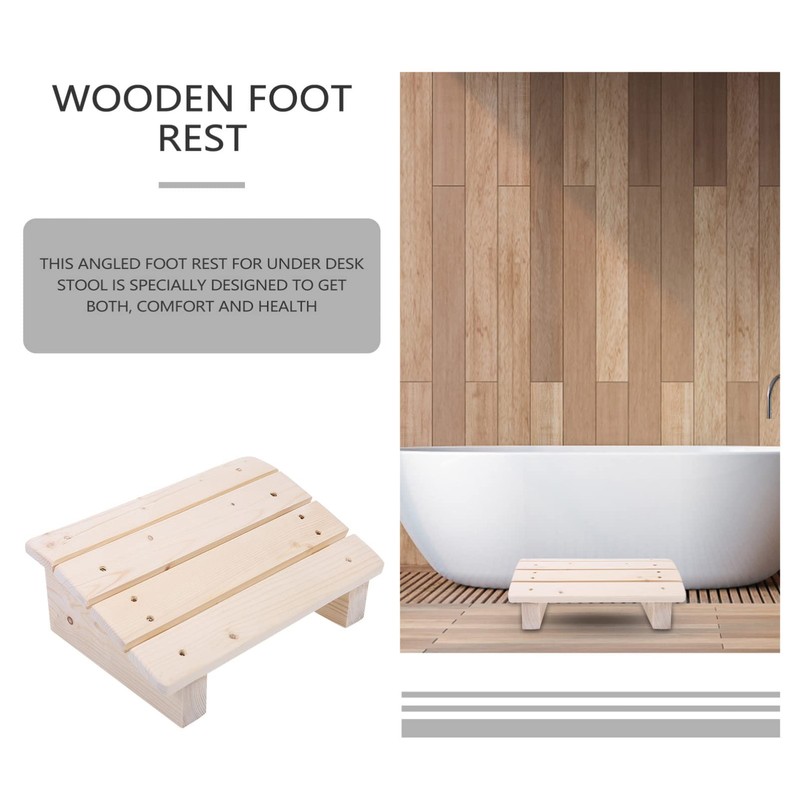 Angoily Foot Rest Under Desk Office Desk Foot Rest Bench