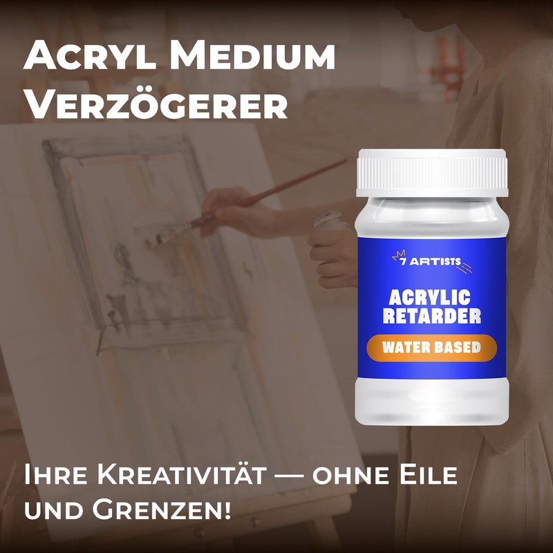 7 Artists Acrylic Retarder 100ml Retarder for Acrylic Paints |