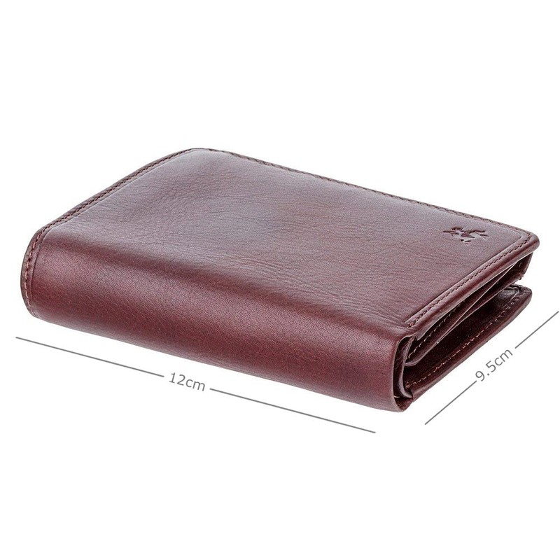 Visconti Tuscany 44 Secure RFID Blocking Genuine Leather Wallet Brown