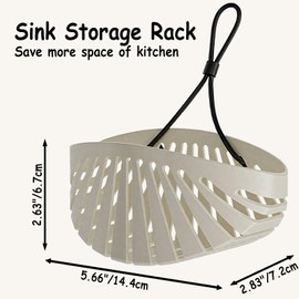 Dancepanda Sponge Holder for Kitchen Sink Suction,Kitchen Sink Organizer Caddy Holder,Dish Sponge Holder