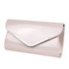Schompi Vintage Women's Patent Evening Bag Clutch Bag with Removable
