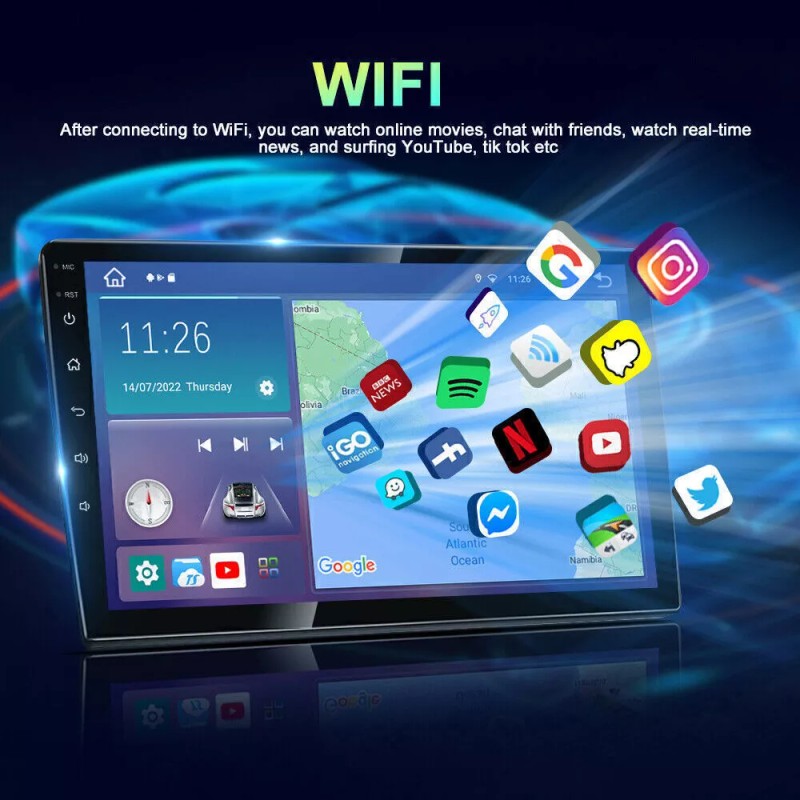 For Toyota 4Runner 2003-2009 Apple CarPlay Android 13 64G Car