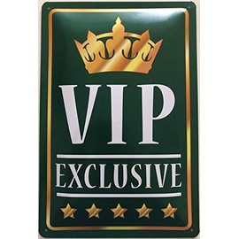 Deko7 Tin Sign 30 x 20 cm VIP Exclusive