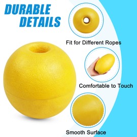 Rope Floats Marine Buoys Floats 4/8Pcs Crab Trap Floats Buoy Fishing Marker Buoys Oval Water Floats Marine Anchor Rope Float for Boats Pool Kayak Crabbing Trail Dock