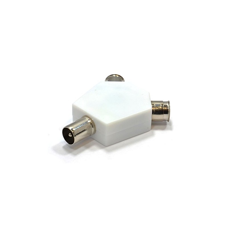 kenable TV Freeview RF Coaxial Splitter Connects 1 Device to