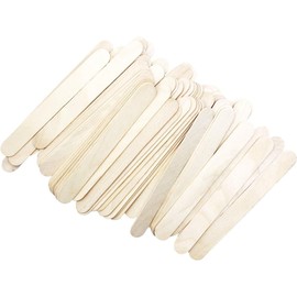 ANTETOK Tongue Depressor, 20 cm, 50 Pieces, Wooden Craft Sticks for Crafts, Jumbo Lollipop Sticks and Popsicle Sticks for Crafts, Large and Wide Lollipop Sticks