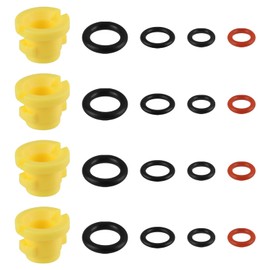 Yuio 20pcs Pressure Washer O-Ring Nozzle Set for Karcher K2 K3 K4 K5 K6 K7 Hose Nozzle, O Ring Seal 2.640-729.0 Rubber for Karcher Lance Hose Nozzle Spare Replacements, Cleaning Tools Accessories