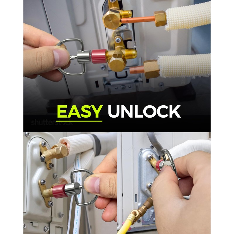 JZUCZV HAVC Universal Mental Locking Key for Refrigerant Cap, designed