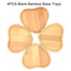 Bamboo Mosaic Coasters, Empty Bottom Bowls for Crafts, Mosaic Accessories,
